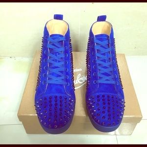 Christian Louboutin blue suede size 9 or 10